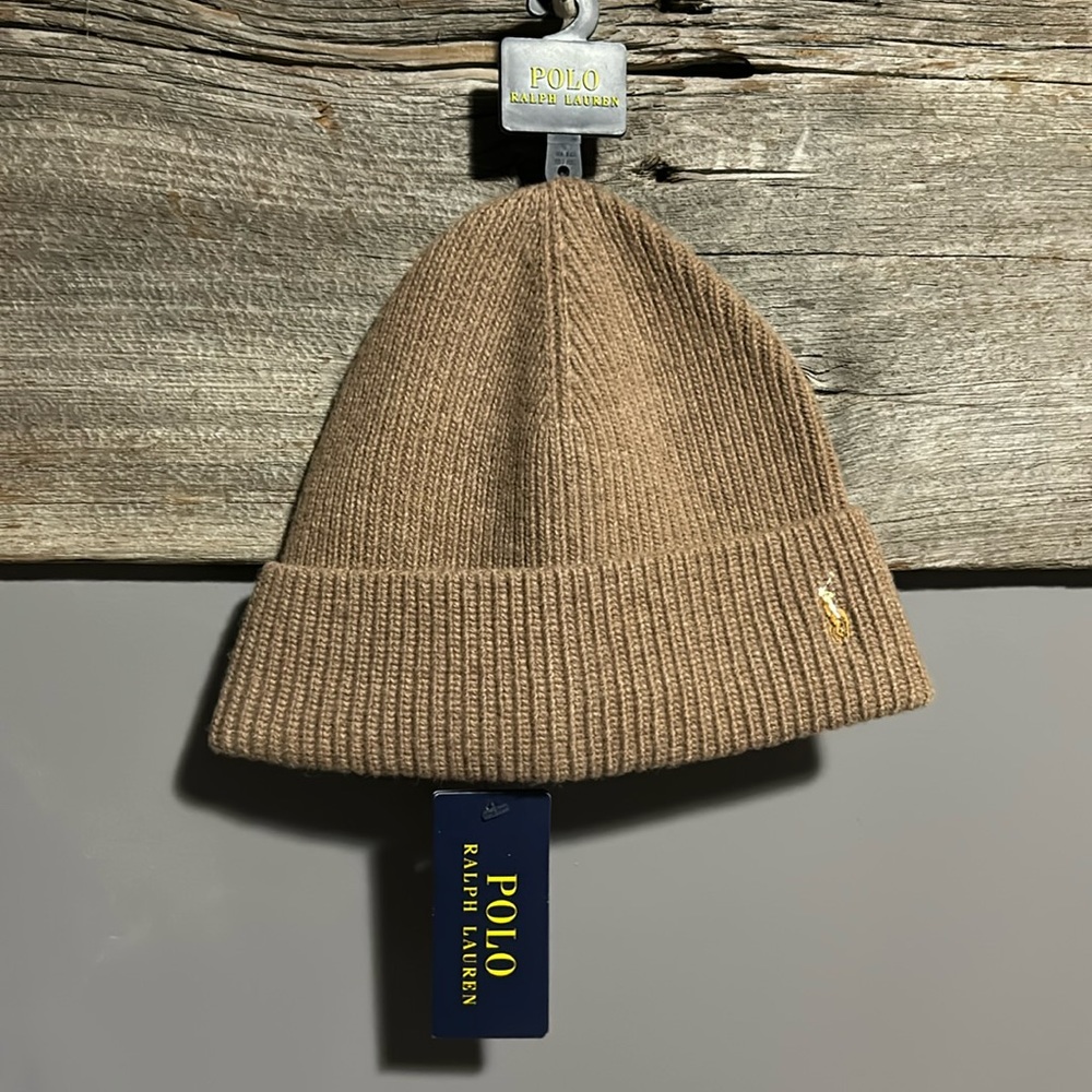 NWT Polo Ralph Lauren Horse Logo beanie toque hat